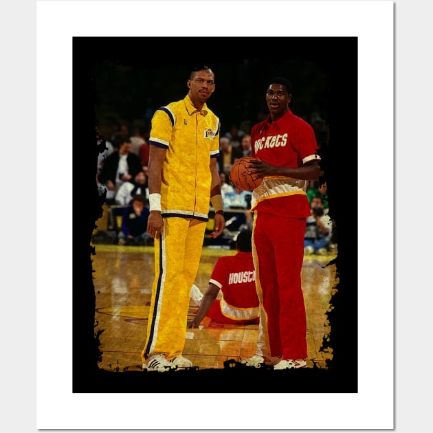 Hakeem and Kareem, 1986 Wall Art by Omeshshopart